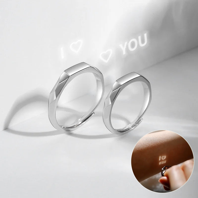 S925 Sterling Silver Ring showing Love