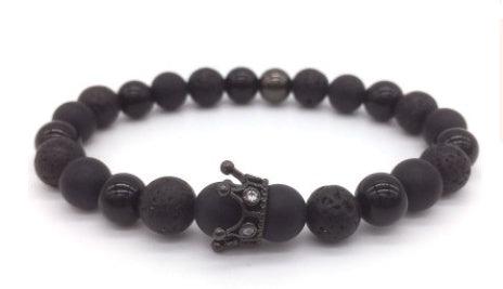 Men Black Pearl Bracelet