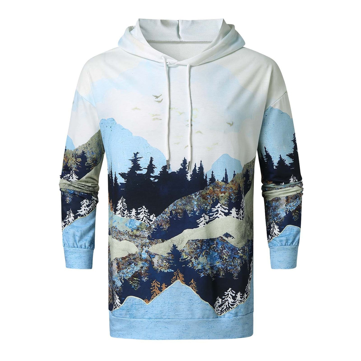 Woollen Printed Super Flexible & Casual Hoodie for Men