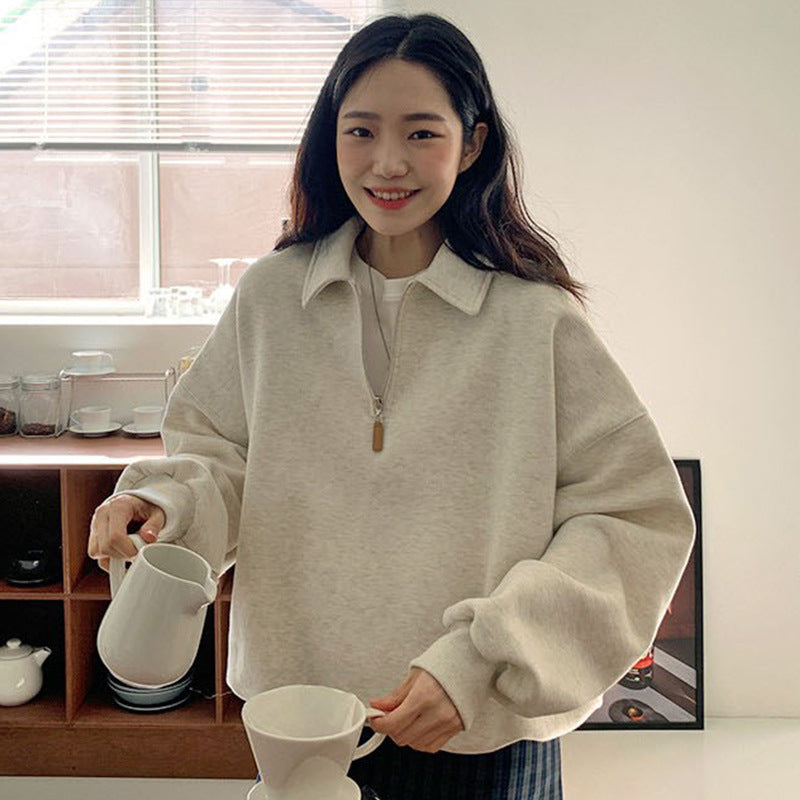 Lazy Casual Long Sleeve Sweatshirt