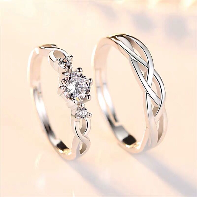 Perfect Designed Diamond-studded Couple Rings