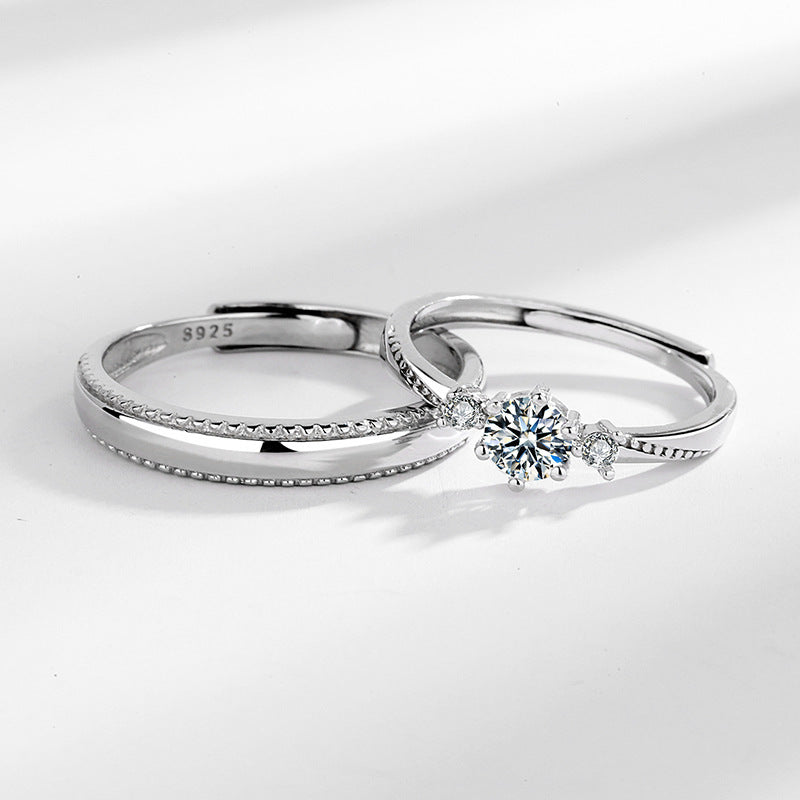 Love At First Sight Diamond-set Couple Rings