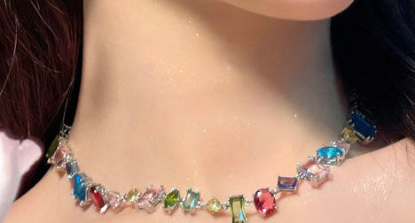 Colourful Gemstone Bracelet cum Necklace