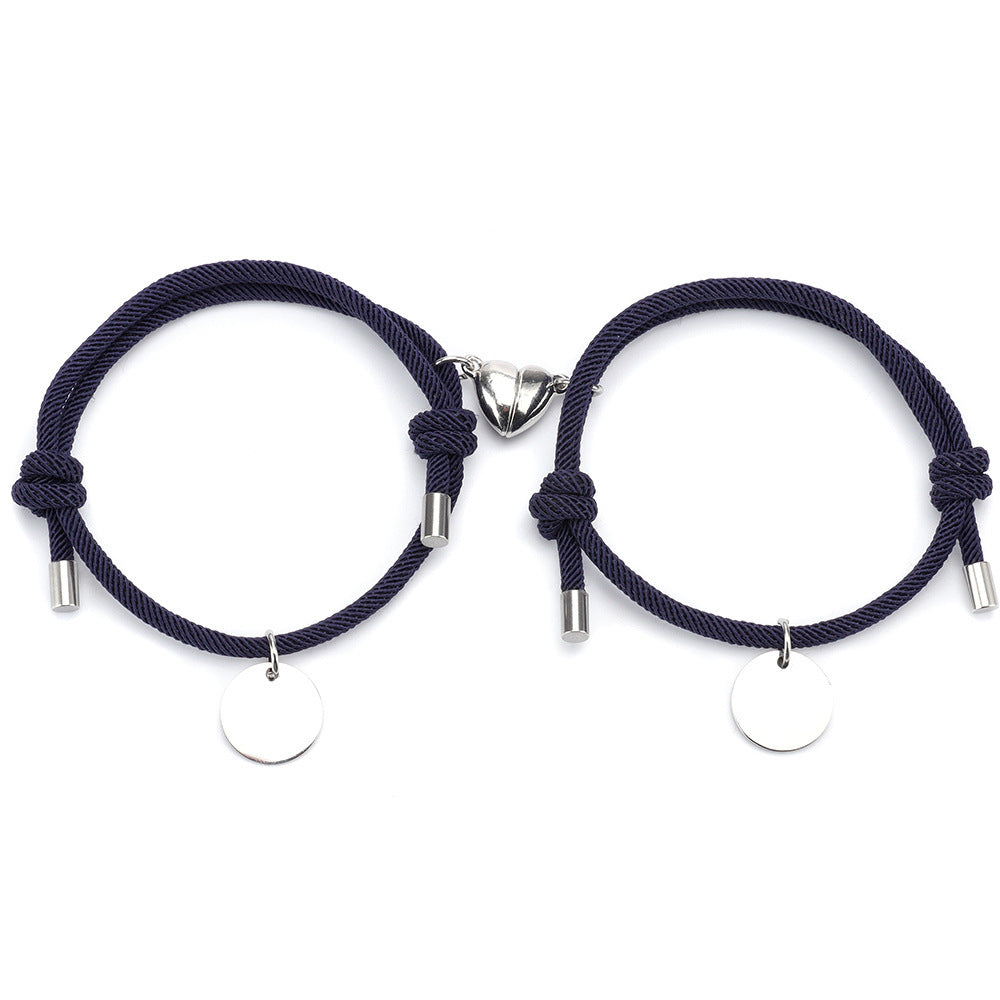 A Pair Of Men And Women Couple Bracelets