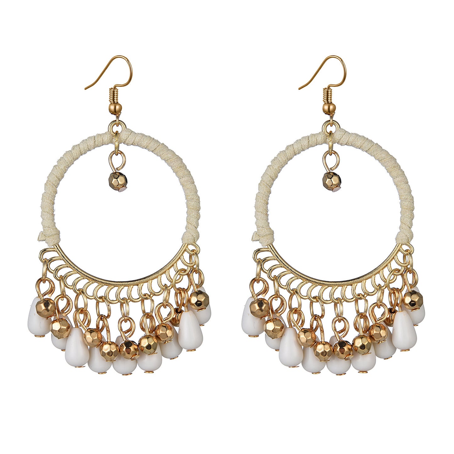 European And American National Style Temperament Hand-woven Earrings