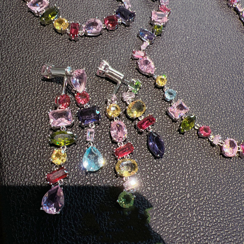 Colourful Gemstone Bracelet cum Necklace