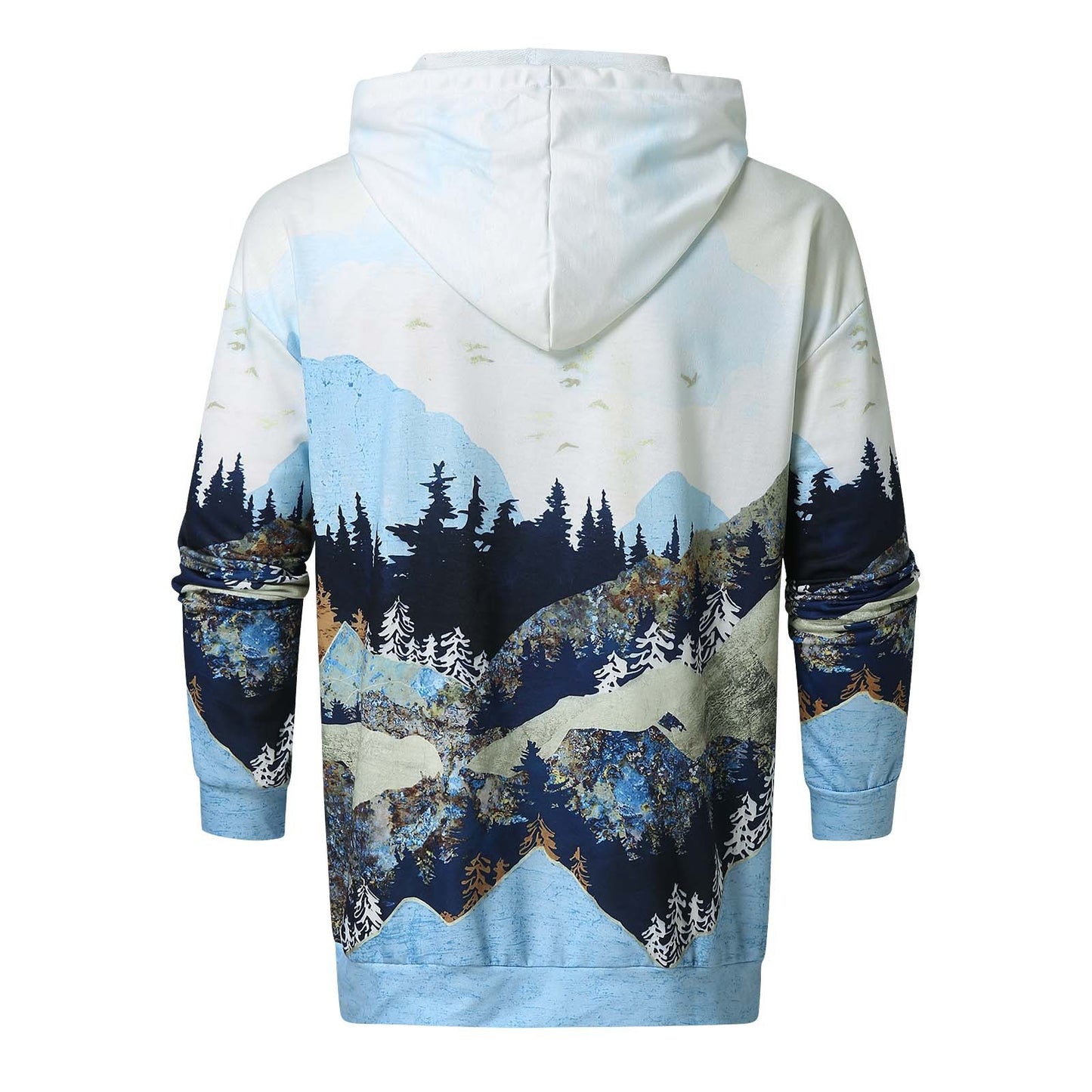 Woollen Printed Super Flexible & Casual Hoodie for Men