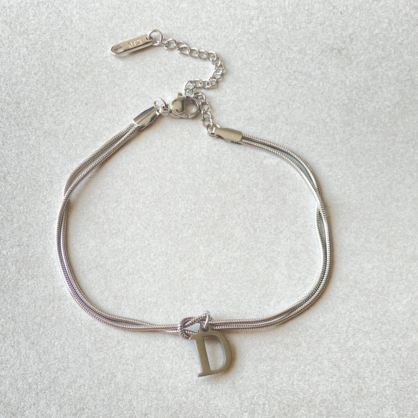 Stainless Steel Bracelet Hand Knotted