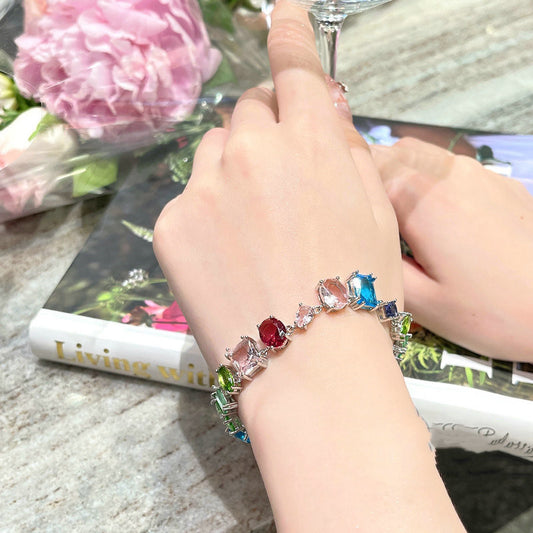 Colourful Gemstone Bracelet cum Necklace