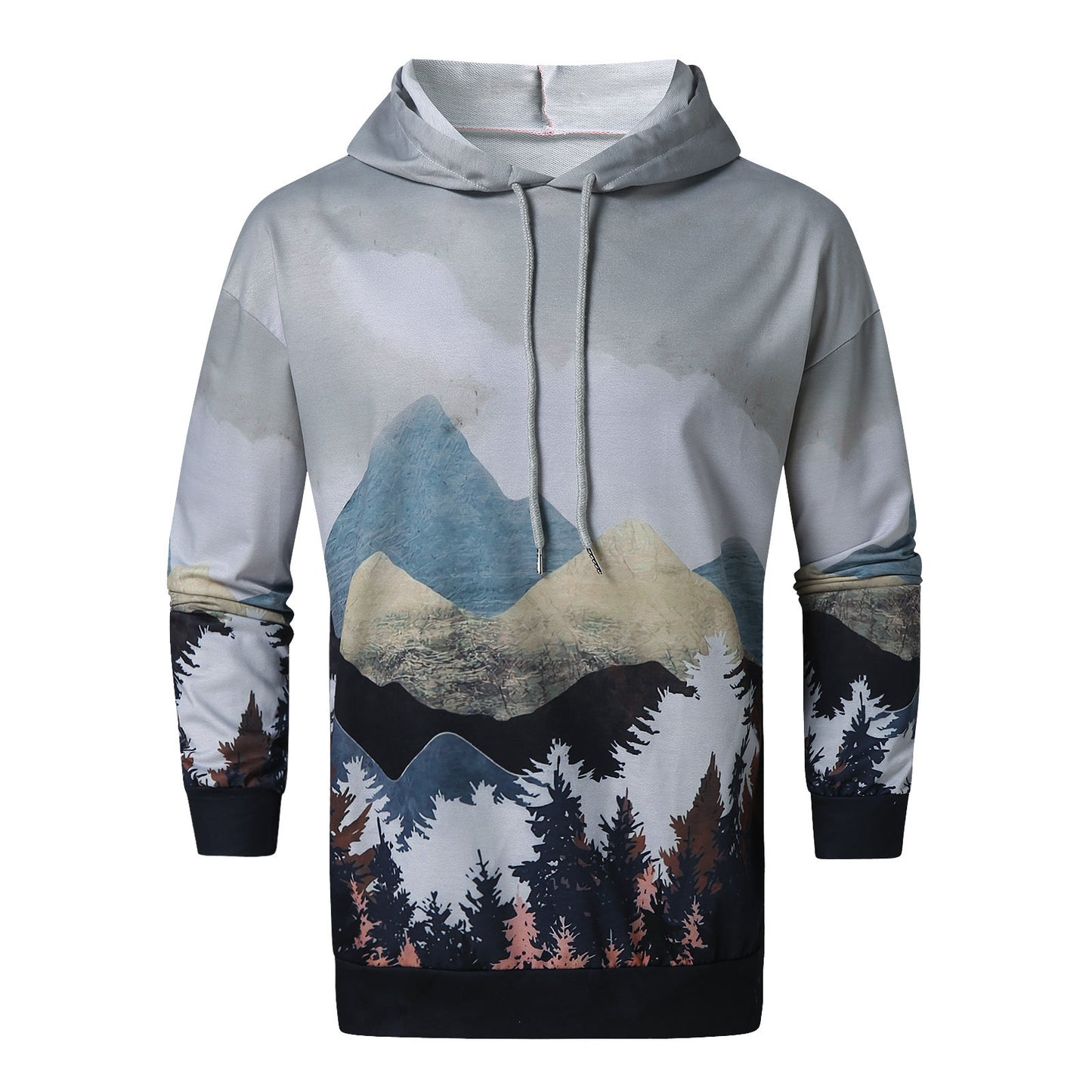 Woollen Printed Super Flexible & Casual Hoodie for Men