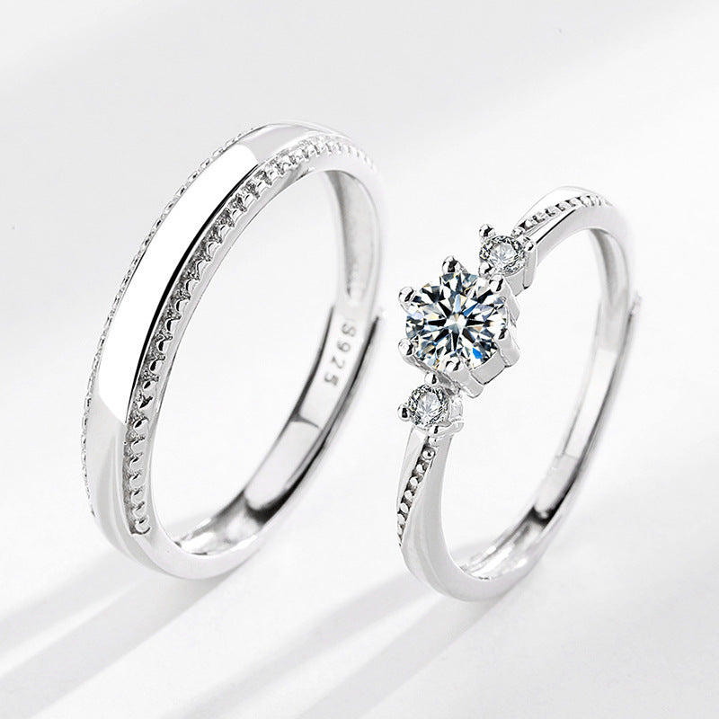 Love At First Sight Diamond-set Couple Rings