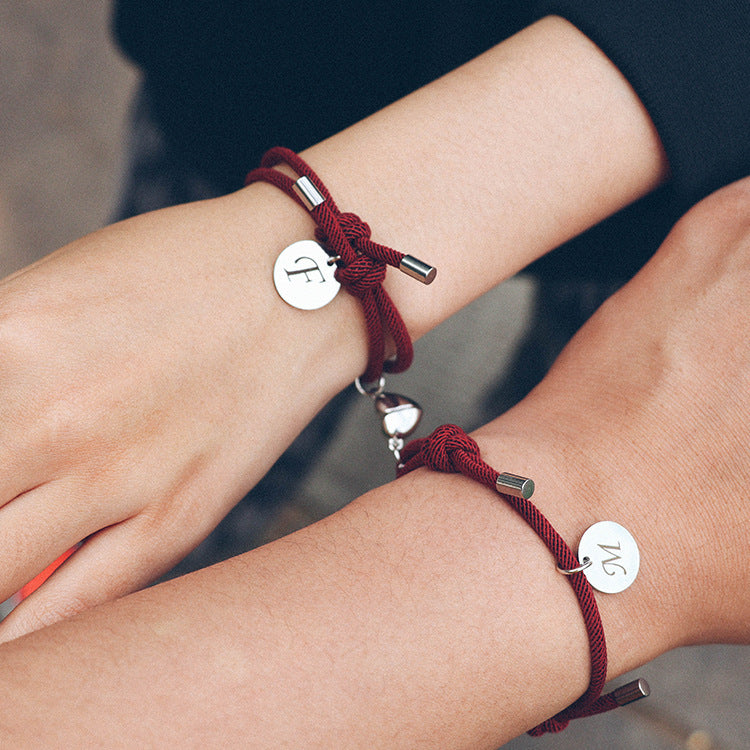 A Pair Of Men And Women Couple Bracelets