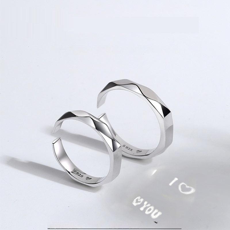 S925 Sterling Silver Ring showing Love