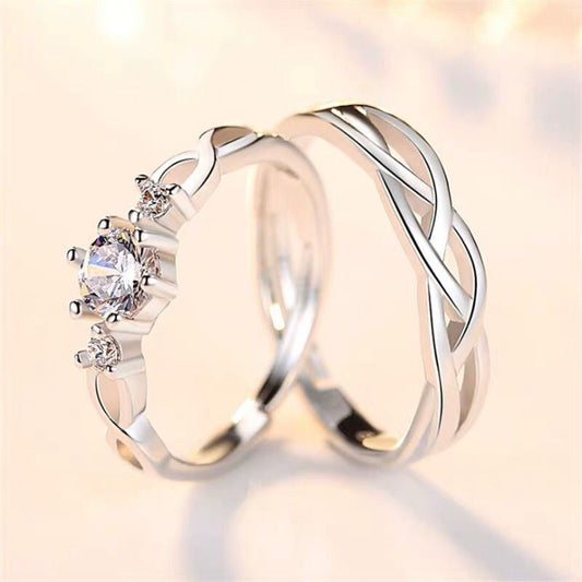 Perfect Designed Diamond-studded Couple Rings