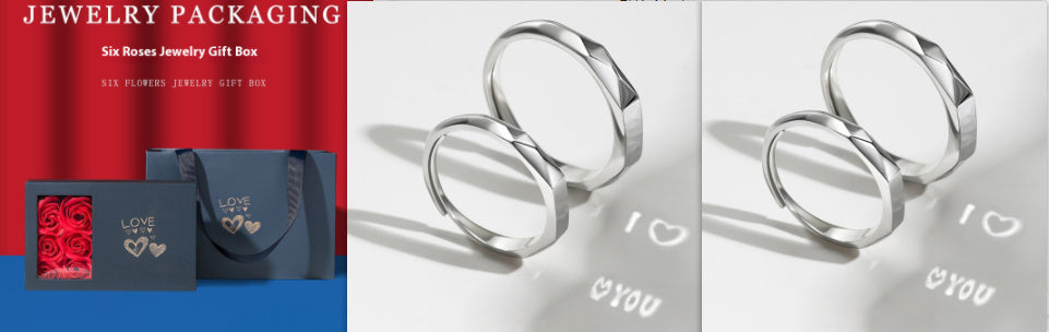 S925 Sterling Silver Ring showing Love